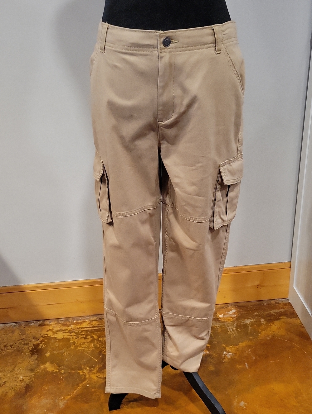 XXL(18) Kids/Teen Tan Cargo Pants - Classic Utility Style